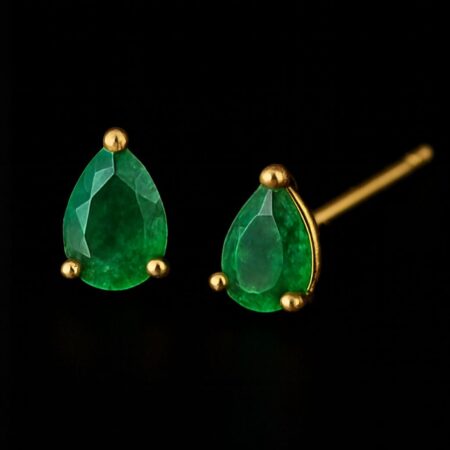 Topos Esmeralda Lágrima Oro 18K